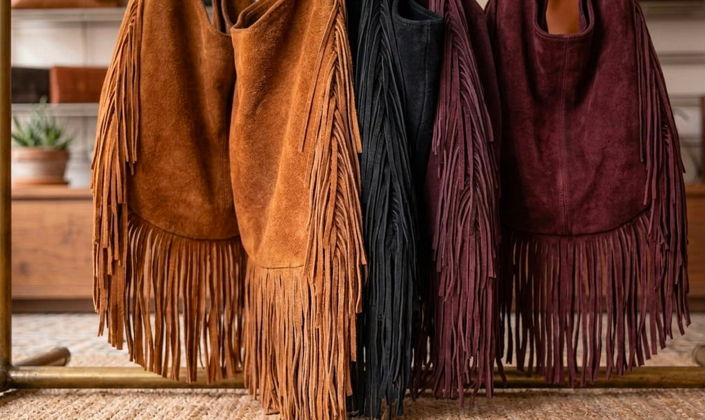 Handcrafted Genuine Leather Boho Shoulder Bag | Authentic Moroccan Craftsmanship