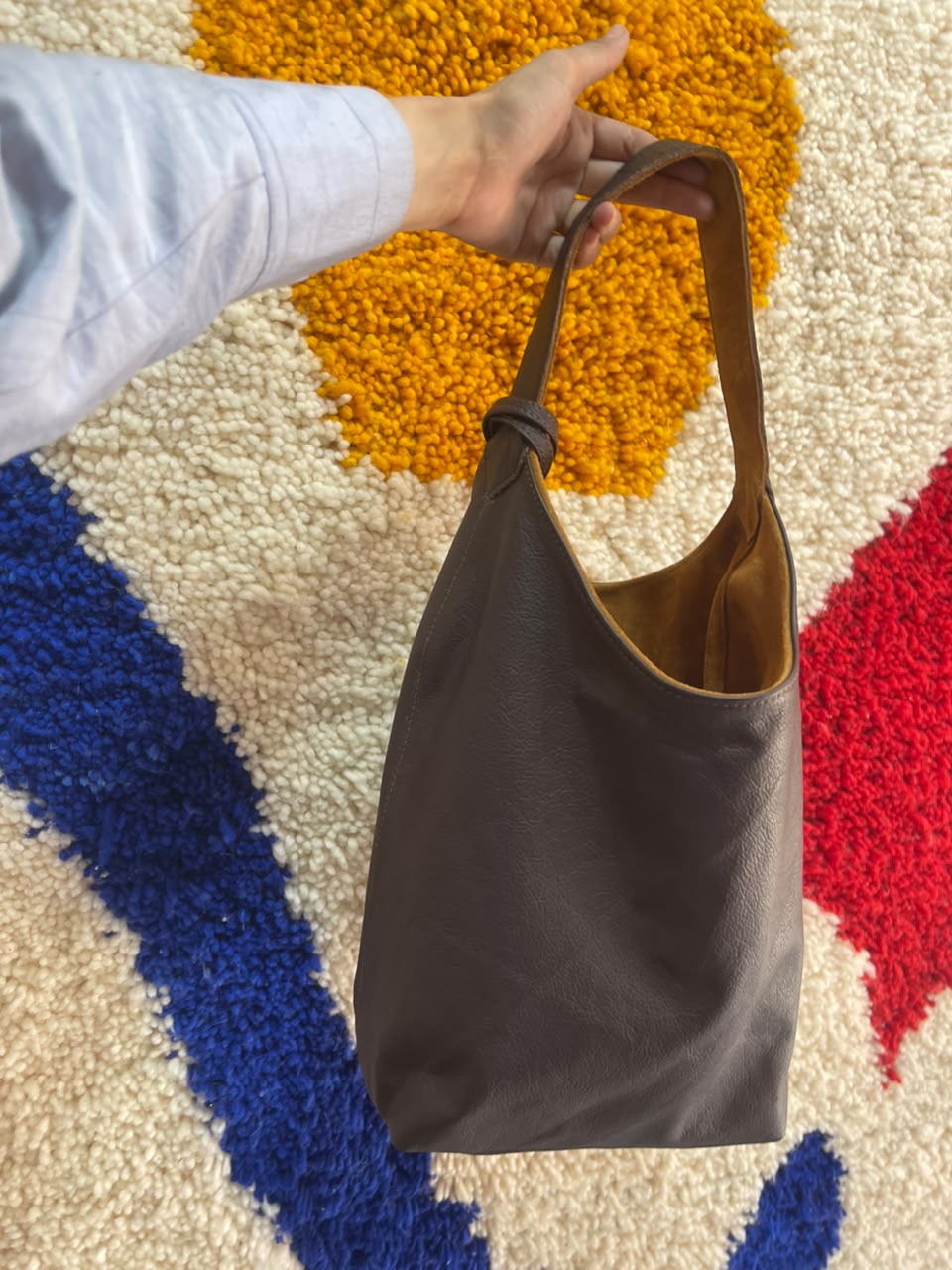 Sani Leather Reversible Bucket Bag - Two Looks, One Bag