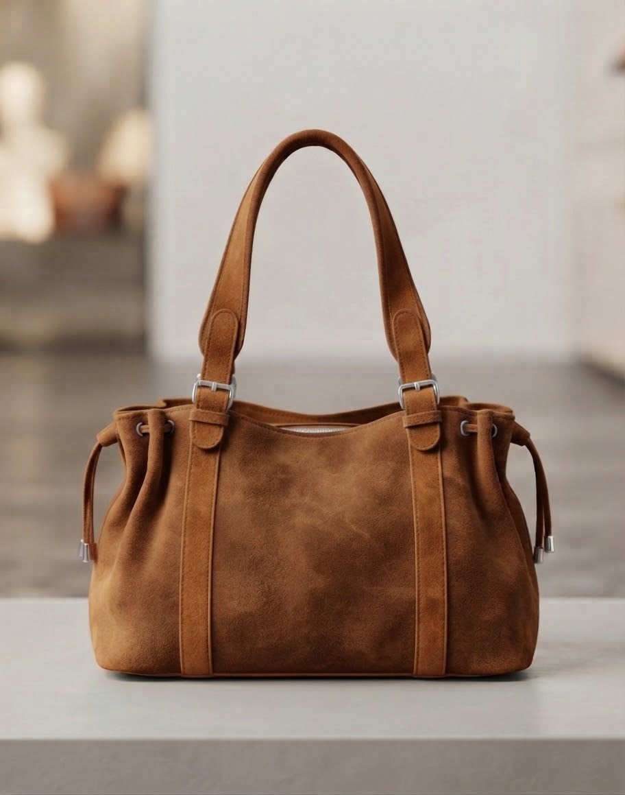 The Voyager Suede Bag - Handcrafted Moroccan Masterpiece