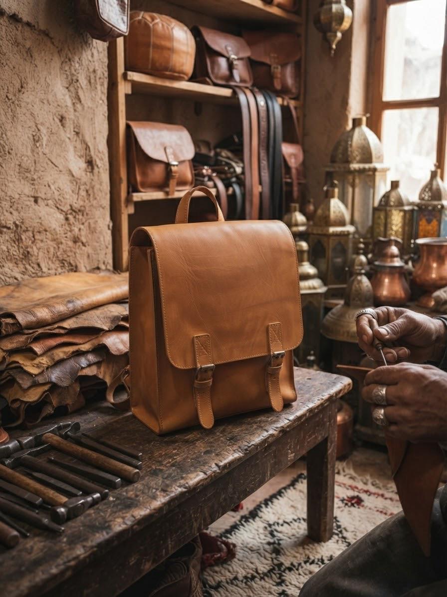 Artisanal Genuine Leather Backpack - Timeless Heritage | Sani Leather